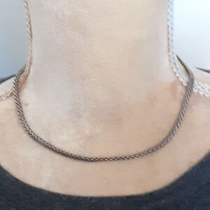 Chico's 14" simple gold tone serpentine chain necklace minimalist